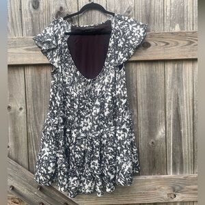 Urban Outfitters Black and White Mini Dress - Size M